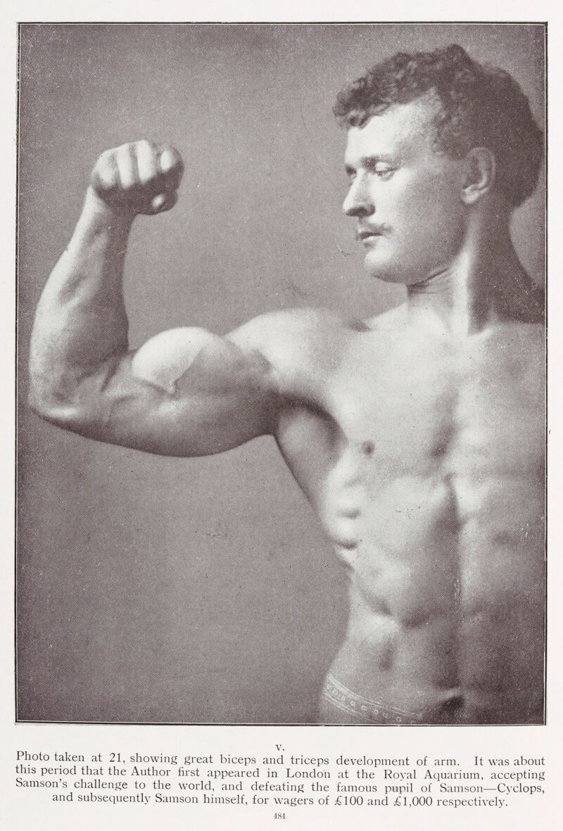 Eugen Sandow: Life Of The Author As Told In Photographs. Photo Taken At ...