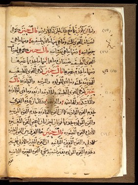 Page from 'Masa'il fi' t-Tibb' an Arabic text,