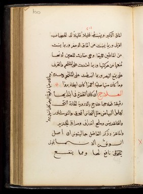 Page from Tadkirat al-Kahhalin, an Arabic medical text in naskh script, concerning ophthalmology