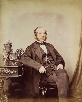 Portrait of Barnard Holt, a member of the St. Albans Medical Club