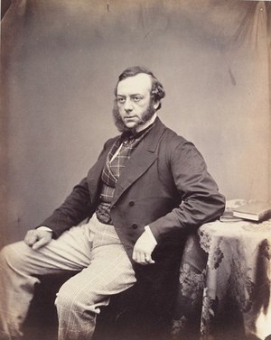 view Portrait of John Eric Erichsen FRCS, a member of the St. Albans Medical Club