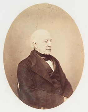 Portrait of Sir Charles Mansfield Clarke, Bart. (d. Sep 7 1857) a member of the St. Albans Medical Club