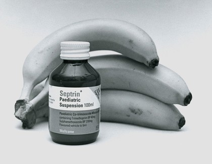 Wellcome 'Septrin' with bananas