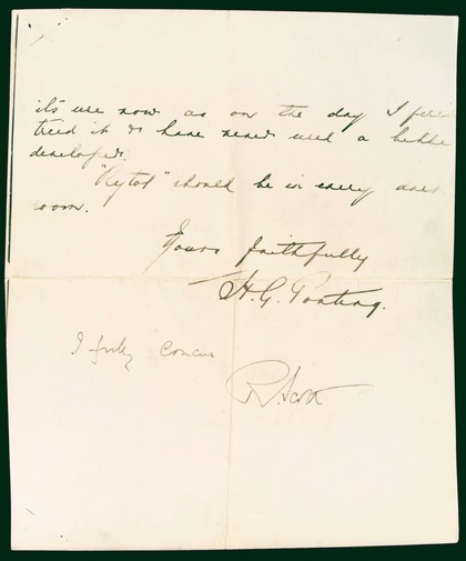 Letter from Hebert Ponting to BW&Co