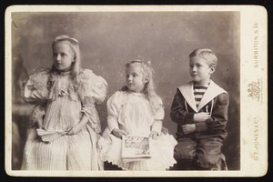 view Ann, Francis and Stanley Burroughs, the three children of Olive and Silas Mainville Burroughs