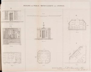 view Designs for Public Water-Closets and Urinals. Metroploitan Sewers 15th March 1849