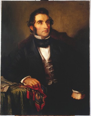 Justus von Liebig (1803-1873), chemist. Oil painting by Carl Friedrich Wilhelm Adolph Trautschold, 1845.