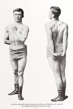 view Splendid physical types shown here are illustrative of some of the results that followed Eugene Sandow's lecture tour