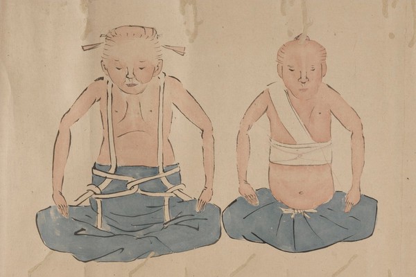 Japanese Scroll, bandages and bandaging techniques