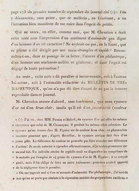 Memory on the chemical composition of snails and the pharmaceutical preparations of which they are the base. Fifth Page