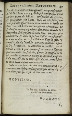 Septieme Lettre a Monsieur L'abbe Bourdelot, 1674