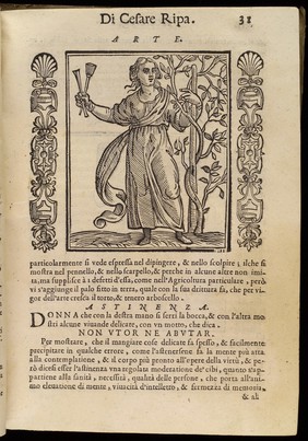 Iconologia, overo descrittione d'imagini delle virtù, vitij, affetti, passioni humane, corpi celesti, mondo e sue parti / Opera de Cesare Ripa ... Fatica necessaria ad oratori ... scultori, pittori ... per figurare con i suoi proprij simboli tutto quello, che può cadere in pensiero humano. Di nouo in quest' vltima editione corretta diligentemente, & accresciuta di sessanta e più figure poste a luoghi loro: aggionteui copiosissime tauole per solleuamento del lettore.