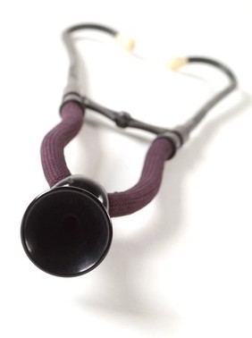 A 19th century stethoscope witha bell-shaped end