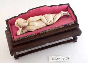 view Chinese ivory diagnostic doll used by female patients to indicate where their symptoms were.