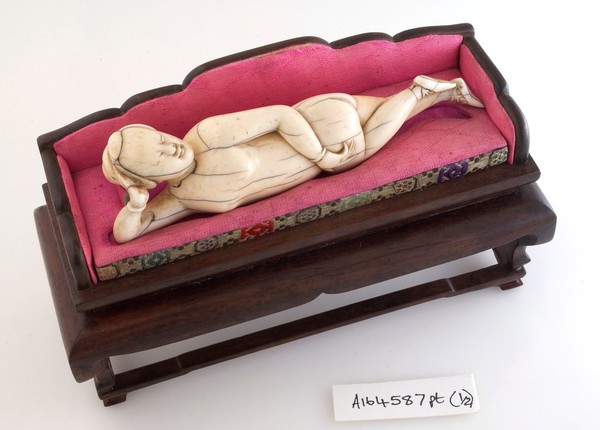 Chinese ivory diagnostic doll used by female patients to indicate where their symptoms were.