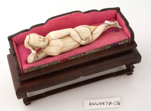 Chinese ivory diagnostic doll used by female patients to indicate where their symptoms were.