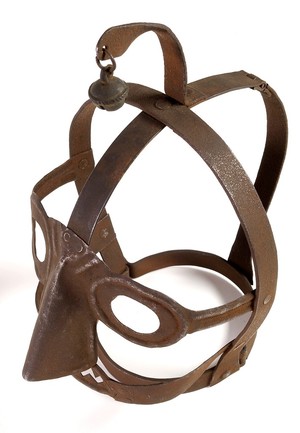 view An Iron 'scolds bridle' mask used to publicaly humiliate