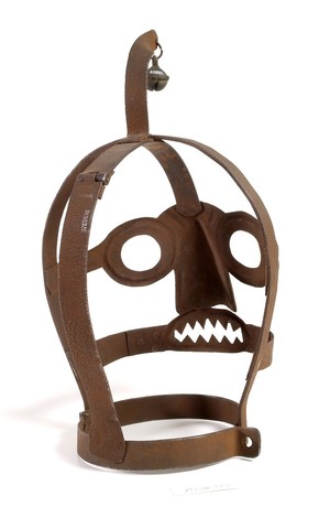 view An Iron 'scolds bridle' mask used to publicaly humiliate