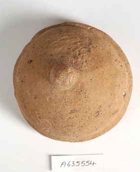 A clay-baked breast. Roman votive offering