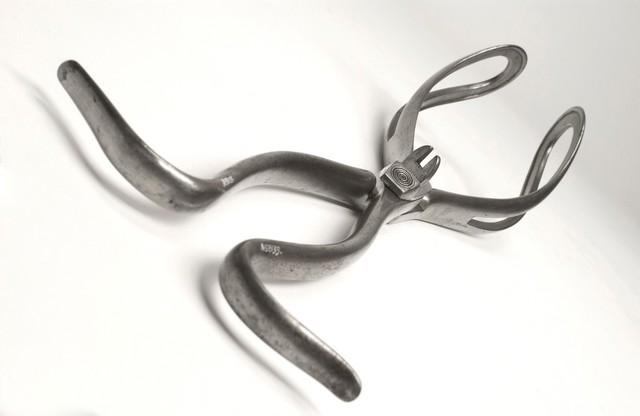 A set of obstetrical forceps