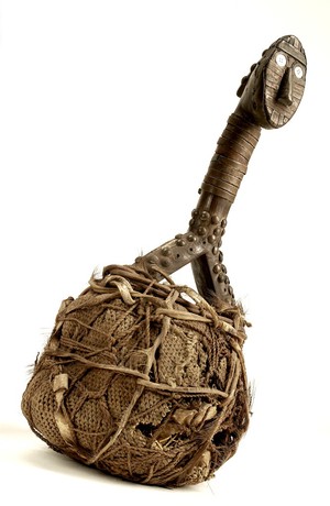 view A funerary reliquary, Upper Ogowe, Gabon