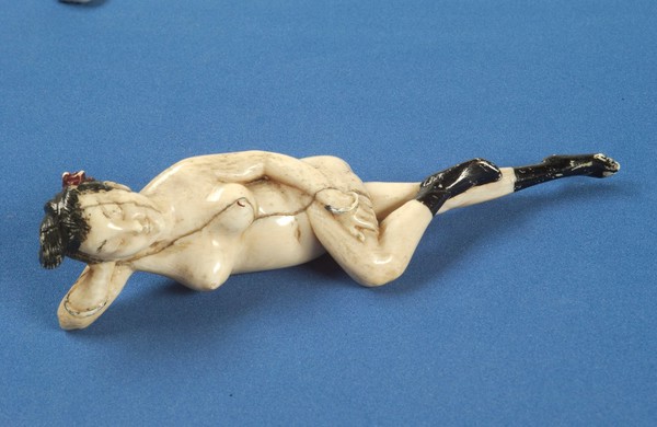 Chinese ivory diagnostic doll, used by female patients to indicate where their symptoms were.