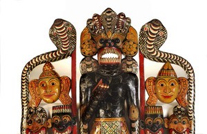 view Sinhalese mask used in exorcism