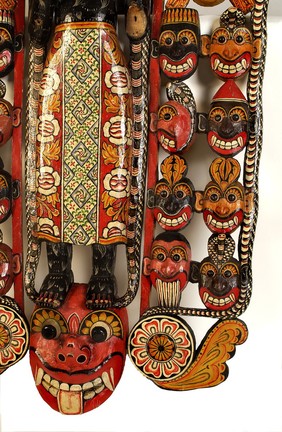 Sinhalese mask used in exorcism