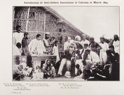 Protective inoculation against cholera / by W.M. Haffkine.