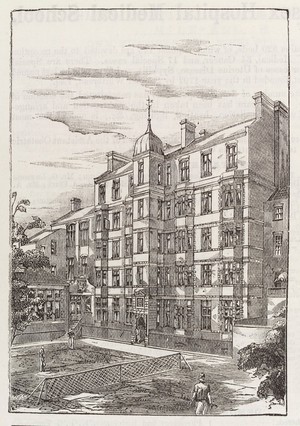 view The Middlesex Hospital, engraving 1897