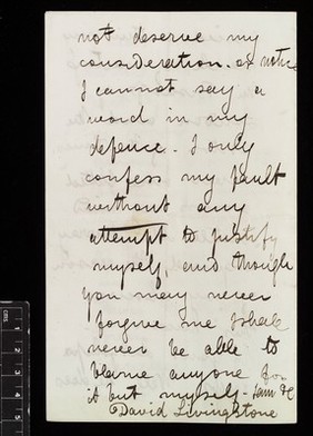 Letter from David Livingstone 1841 to 1865