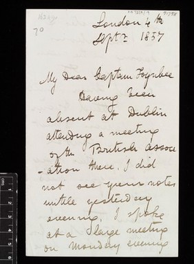 Letter from David Livingstone 1841 to 1865