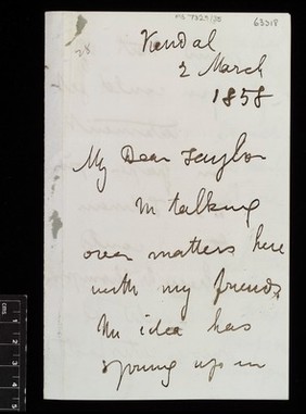 Letter from David Livingstone 1841 to 1865