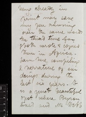 Letter from David Livingstone 1841 to 1865