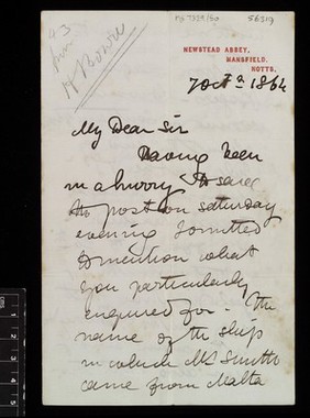 Letter from David Livingstone 1841 to 1865