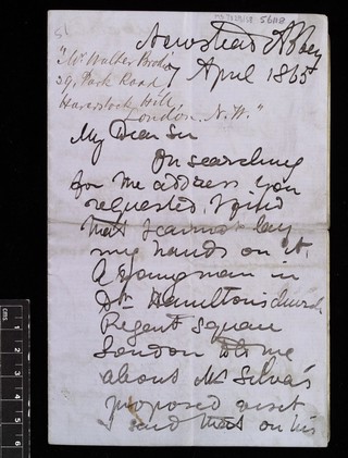 Letter from David Livingstone 1841 to 1865