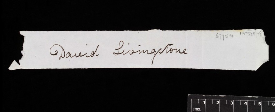 Letter from David Livingstone 1841 to 1865