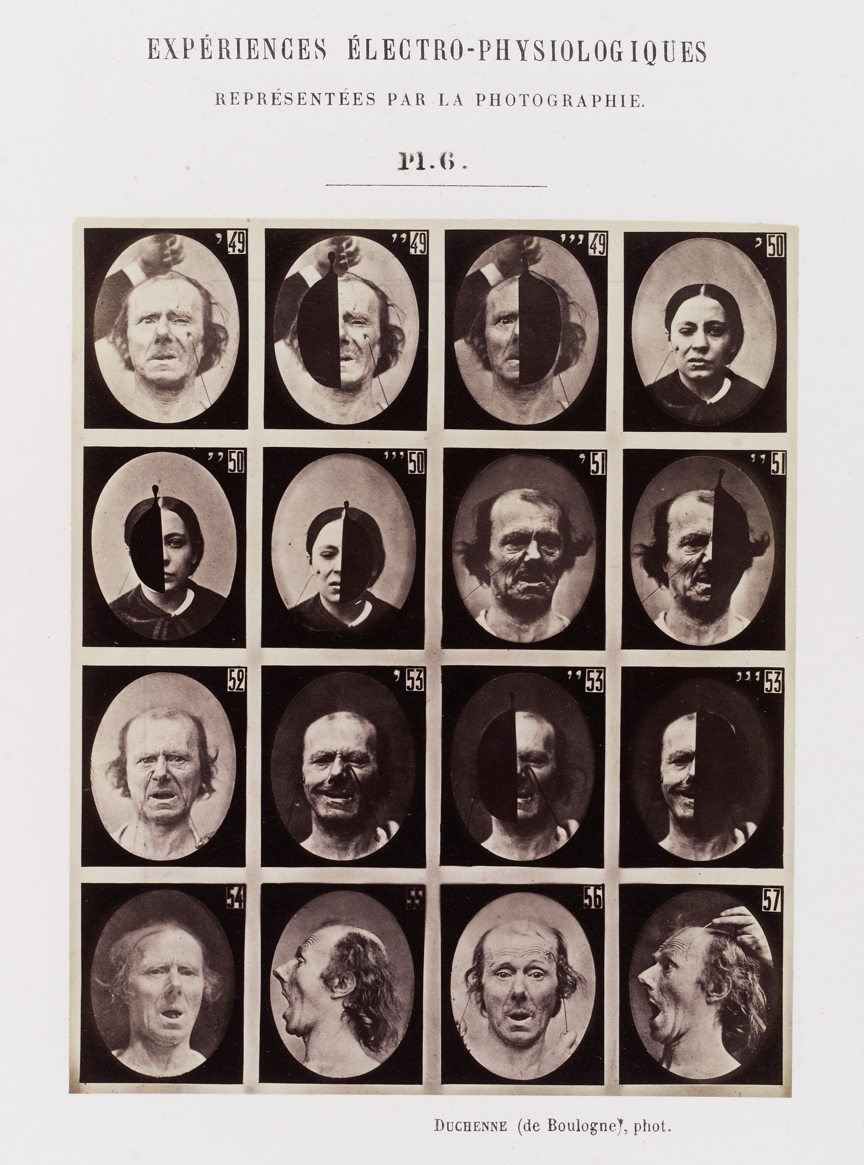 Experiments in physiology. Facial expressions Collection