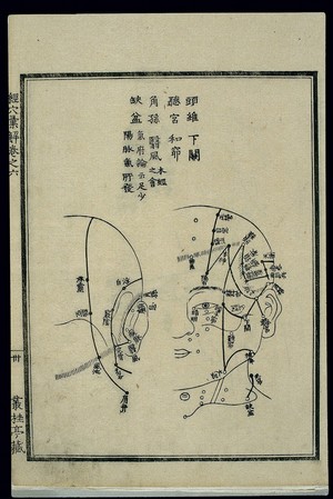 view Acu-moxa chart: Gall bladder channel in the head and nec