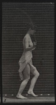 A woman skipping. Collotype after Eadweard Muybridge, 1887.