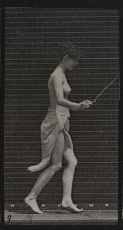 A woman skipping. Collotype after Eadweard Muybridge, 1887.