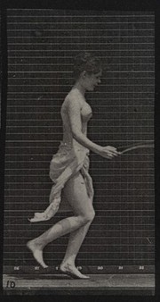 A woman skipping. Collotype after Eadweard Muybridge, 1887.