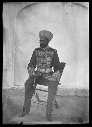 Sultan Mohammed Khan, seated.
