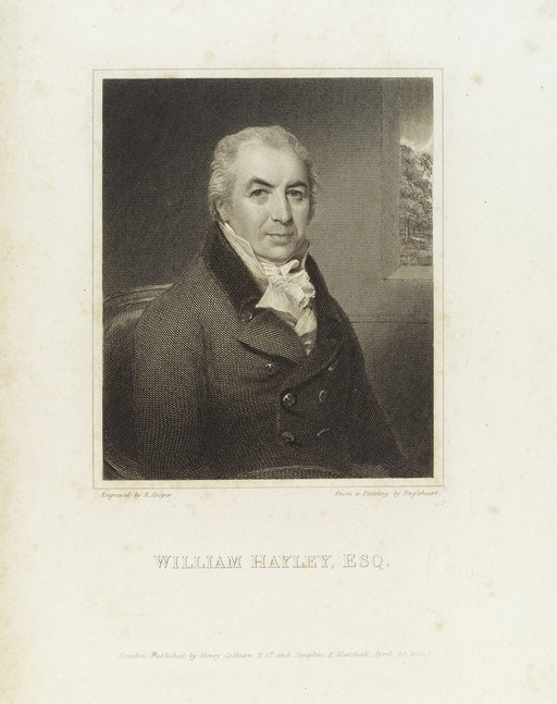 Portrait, William Hayley, poet and author