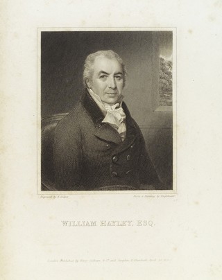 William Hayley. Engraving by R. Cooper, 1823, after G. Engleheart.