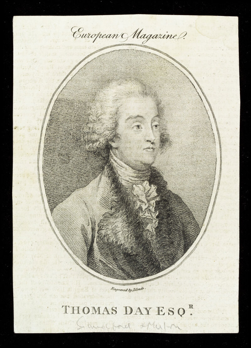 Thomas Day. Stipple engraving by J. Condé., [between 1700 and 1799], by John Condé