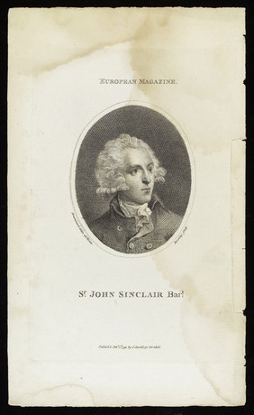 Sir John Sinclair. Engraving by W. Bromley, 1791, after S. Drummond.