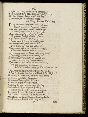 view Page of poetry from 'Newes from the Dead', 1651