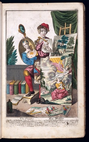 view Un Peintre, A Painter with tools costume and apparatus