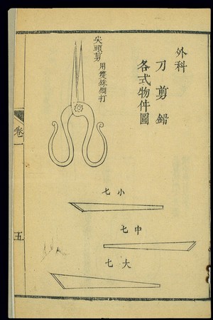 view Chinese woodcut: Instruments of petty surgery (1)